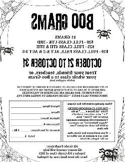 boo grams flyer